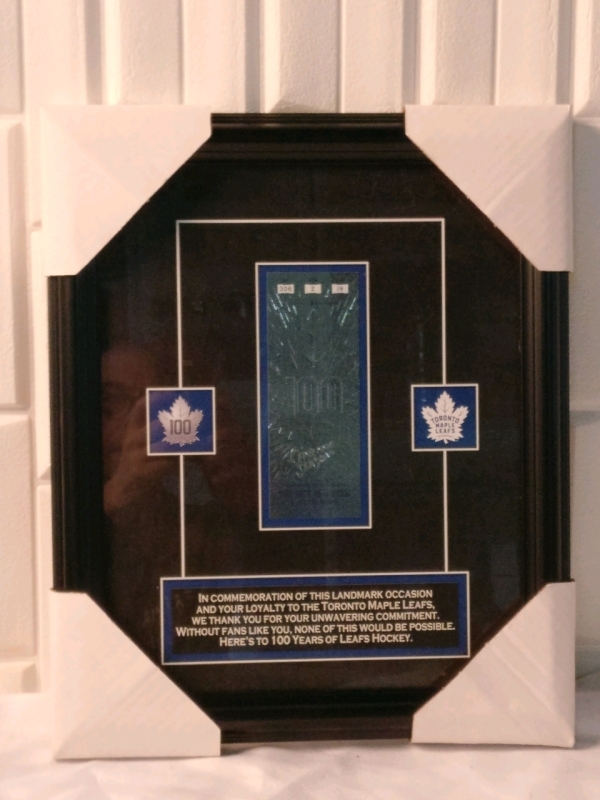 New Frameworth Maple Leafs Replica Centennial Ticket