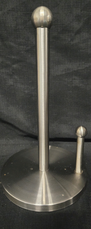 New | Stainless Steel Paper Towel Holder 13" Tall ( 8" Diameter )