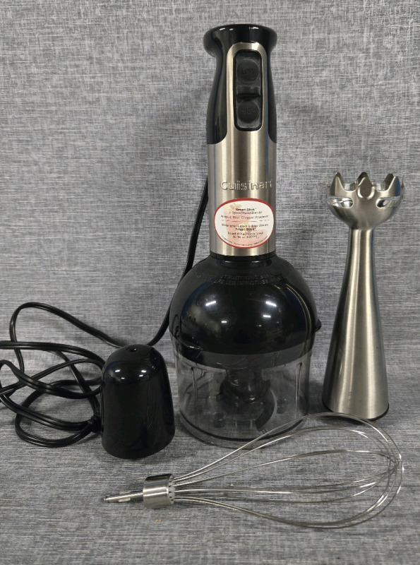 Cuisinart Smart Stick Two Speed Hand Blender * Missing Measuring Cup Attachment | Model # CSB-79C