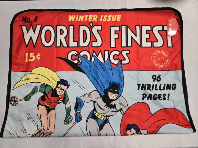 Justice League: A DC Superman Publication | Batman Superman & Robin | Light Weight Blanket / Wall Banner ( 34" X 50" )