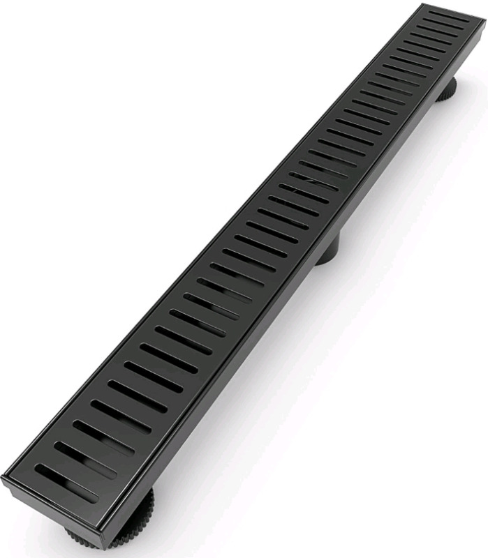 New | Webang 36" Inch Shower Linear Black Drain Rectangular Floor Drain With Accessorys * Retails For 230.42*