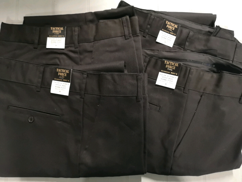 4 New APG sz 40 Waist & 36" Length Men's Tactical Force Black Twill Pants *Pants fit Small*