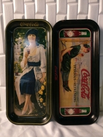 2 Coca Cola Serving Trays - 19"x8.5"