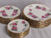 36 Vintage Royal Stafford Plates Berkeley Rose Pattern - Made in England