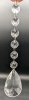 Large Assortment of Hanging Lightweight Glass Chandelier Pendalogues & Larger Heavy Round Faceted Prism | 2.5" - 7.75" Long | Round One is 1 5" Tall - 4