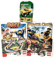 LEGO Creator Mini Off-Roader #6742 & 2 LEGO Games: Race 3000 #3838 & Pirate Code #3840