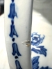 Antique "Flow Blue" Huron F Winkle & Co Ltd England Transferware / Whieldon Ware Pitcher, Washbasin & Vase - 7