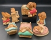 6 Vintage Pendelfin Bunny Figures | Up to 3.9" Tall - 2