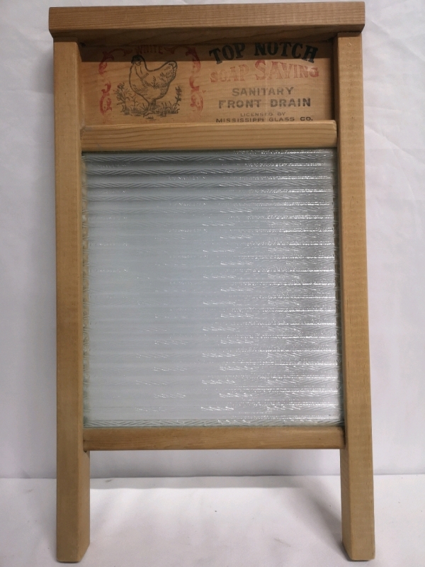 Vintage National Glass Wash Board