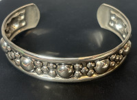 Vintage Sterling Open Cuff Bracelet