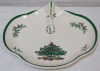 SPODE " Christmas Tree " Candy Dish , measures 8" diameter . No chips or cracks