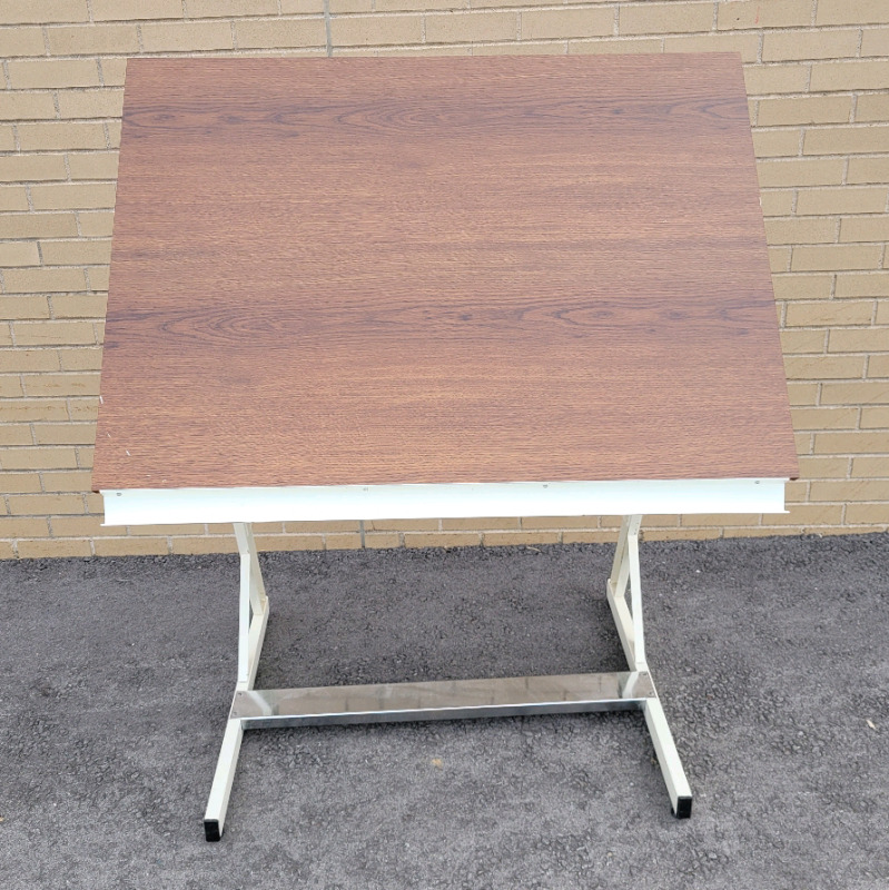 Design Products Adjustable Height Drafting Table . Table Top measures 42"&times;30" . Metal Frame & Wood Top