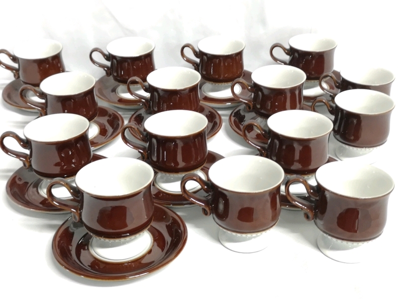 Denby Stoneware Cups and Saucers - Made in England