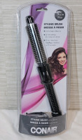 New - Conair 3/4" Electric Styling Brush . Package has tear on bottom