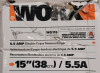 New , Open Box - WORX 5.5amp 15" Electric Grass Trimmer with Tilting Shaft . Tested Working . Retail $185 - 4