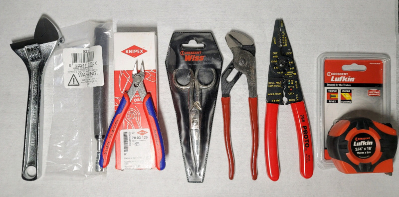 Proto , Lufkin , Wiss & Knipex Tool Lot . 7 Tools - New