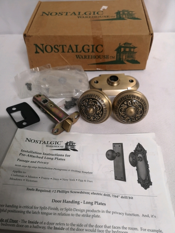 New Nostalgic Warehouse Door Knob - Vintage Style