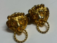 Cool Dotty Smith Lion Head Door Knocker Belt Buckle Clasps