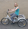 Adult 3-Wheel Trike Bike with Basket - 7 Speed