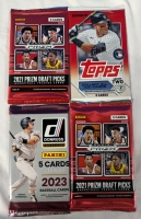 4 New Sealed Assorted Sports Cards. Includes Topps, Donruss and Panini. Baseball and Basketball.