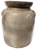 Antique F. Woodworth #2-GAL Glazed Stoneware Crock Burlington, VT. | 11" Tall - 4