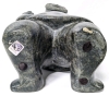 WOWZA! Large Vintage Soapstone Carving of a Kneeling Inuit with Seal | Canada | 10.25" x 6.5" x 14" Tall | Serial No. 99040186 - 5