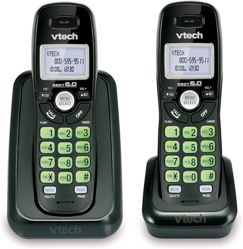 New Vtech Cordless Telephone 2 Handset System. CS6114-21