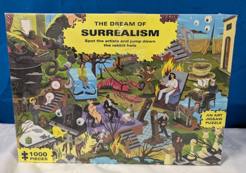 New Sealed "The Dream of Surrealism" Jigsaw Puzzle. 1000 Pieces. 19.75" by 28"