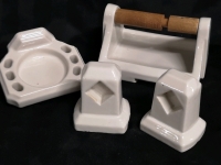 Vintage Porcelain 4 Piece Bath Set