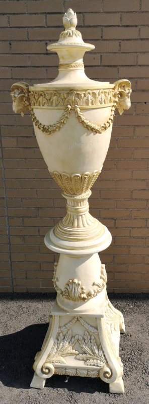 Huge Home Decor Urn on Base 67.5" Tall