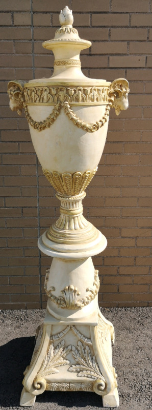 Huge Home Decor Urn on Base 67.5" Tall