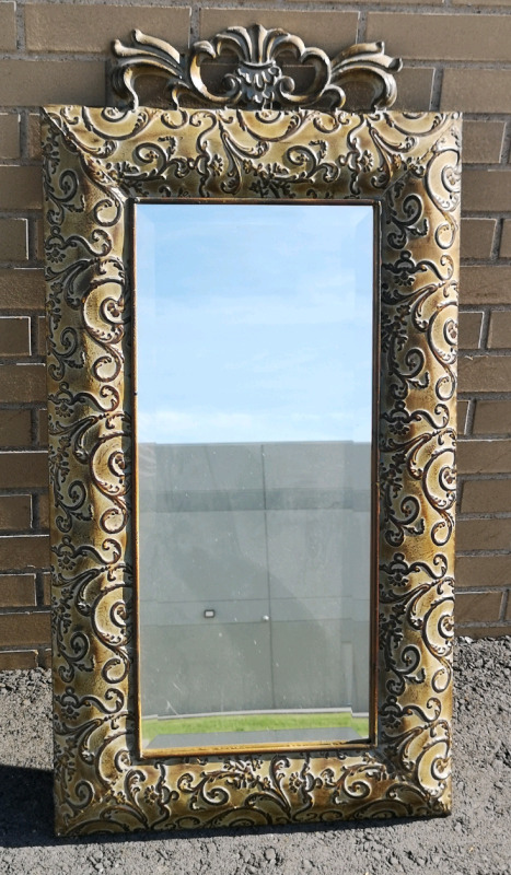 Metal Framed Wall Mirror - 21" Wide & 41.5" Tall