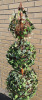 Decorative Faux Ivy Topiary Plant - 64" Tall & 14" Wide - 3