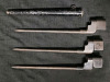 British Military Enfield Bayonets , One (1) with Scabbard & Two (2) w/o Scabbards