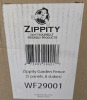 Set of 5 New Zippity Outdoor Metal Garden Fence | Model # WF29001 | 25" Tall Black Metal Garden Fence Kit<br/> - 4