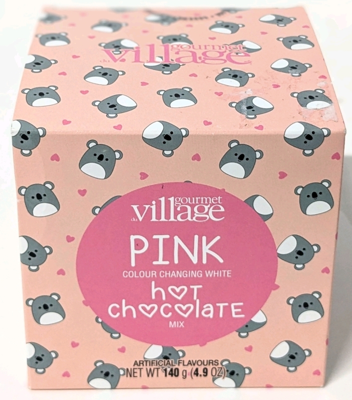 New Gourmet Village PINK Colour Changing White Hot Chocolate Mix (140g)