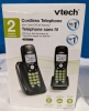 As New Vtech Cordless Telephone 2 Handset System. CS6114-21 - 2