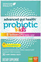 New Sealed* | Genuine Health Vegan Advanced Gut Health Probiotics For Kids | 30 Tablets * Expires 12/2025 *