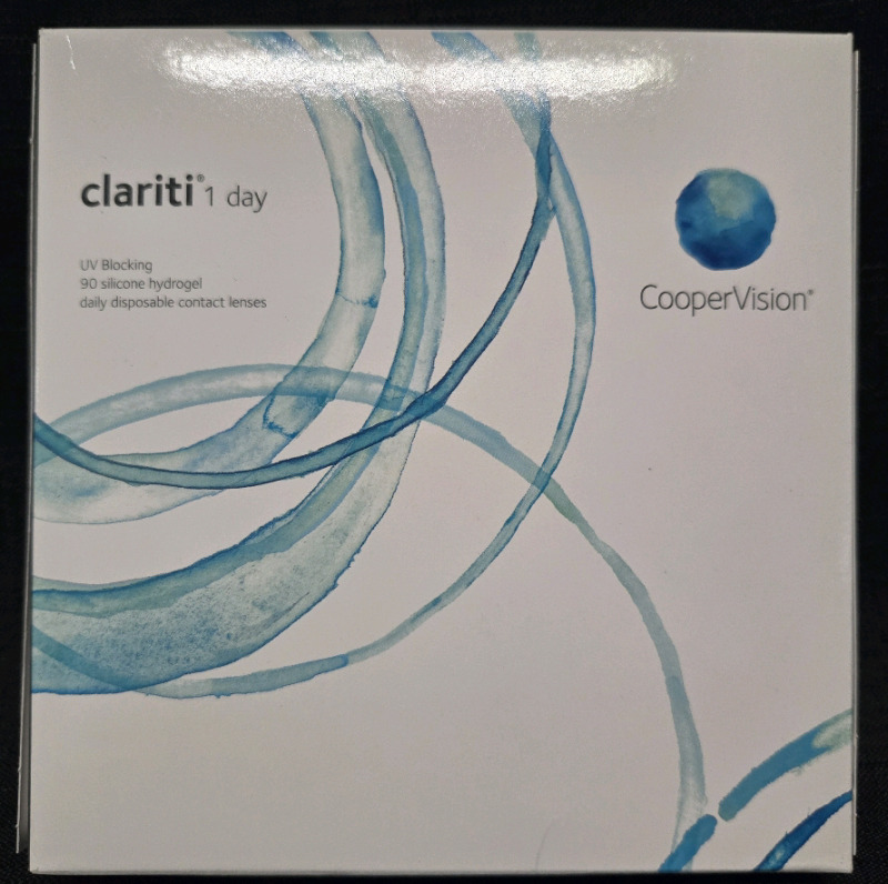 90 pcs New Sealed | CooperVision Clariti 1 Day UV Blocking Silicone Hydrogel | Daily Disposable Contatct Lenses * Retails for $94*