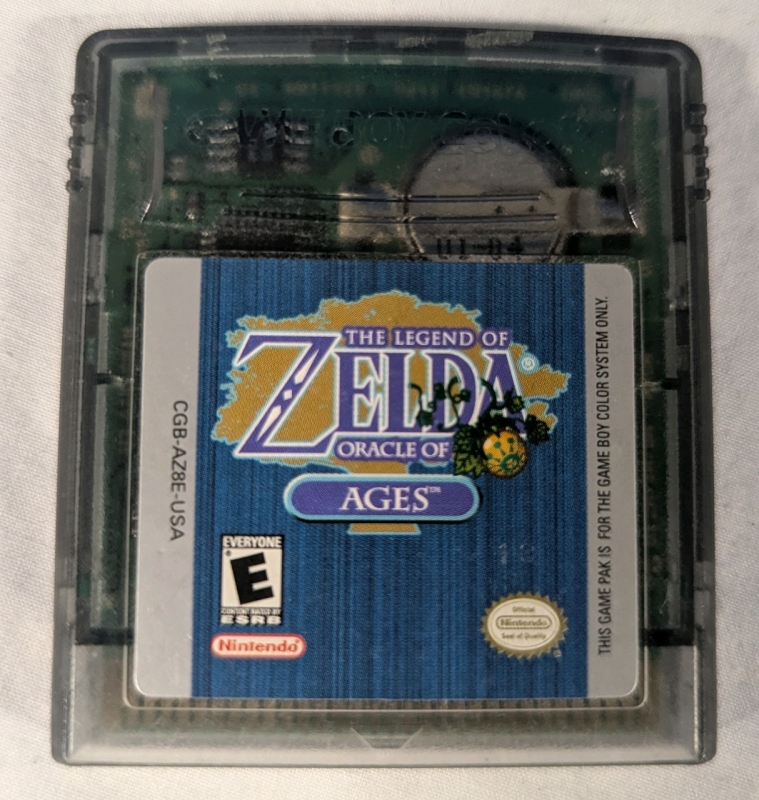 The Legend of Zelda: Oracle of Ages Game Boy Colour Game Cartridge.