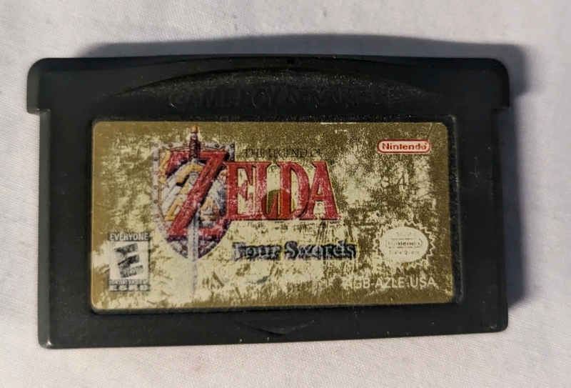 Vintage The Legend of Zelda: Four Swords Nintendo GameBoy Advance Game.