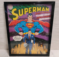 DC Comics Superman Comic Cover Nov. No. 201 Framed Wall Art with Glass Cover . Measures 22"×28"