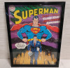 DC Comics Superman Comic Cover Nov. No. 201 Framed Wall Art with Glass Cover . Measures 22"&times;28"