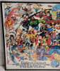 1993 AVENGERS 30th Anniversary Poster Signed by Comic Book Artist George Perez , No COA . Measures 34"&times;22.5" - 2