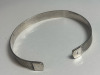 Sterling Ribbed Open Cuff Bracelet - 3