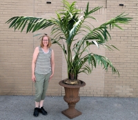 Ginormous Artificial Palm in Planter | 86" (Over 7' Tall Total), Planter is 28" Tall