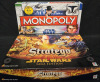 2 StarWars Themed Board Games, Set Includes: StarWars Monopoly & StarWars Stratego