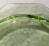 Uranium Green Glass Cake Plate - 4