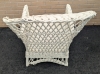 White Wicker Couch and Chair. Couch is 76" Wide, 33" Tall and 34" Deep. - 7