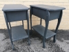 2 End/Side Tables with Faux Drawers - 21" L, 11" W & 24.5" H - 4